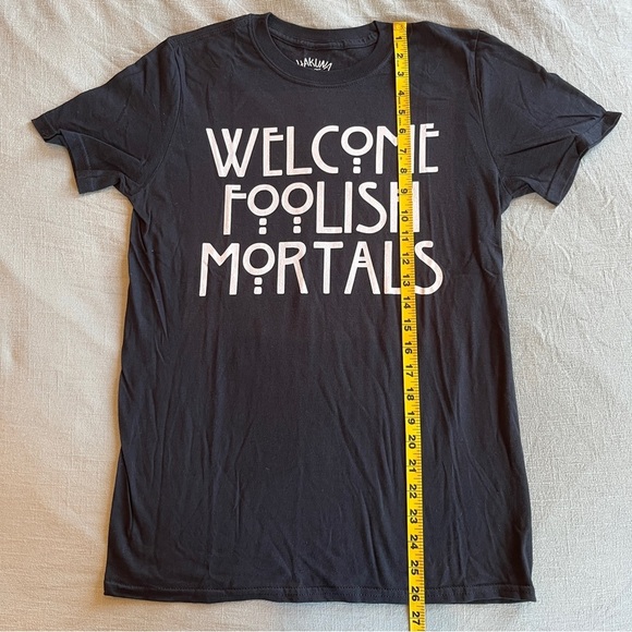 Disney Welcome Foolish Mortals Haunted Mansion American Horror Story Graphic Tee - Picture 6 of 6